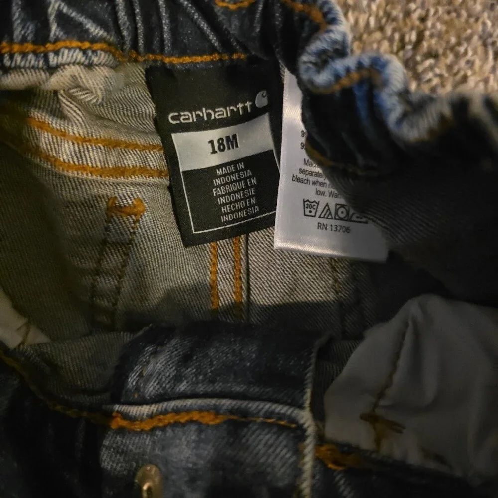 Carhartt Kids Classic Straight-Leg Denim Jeans - Dark Blue